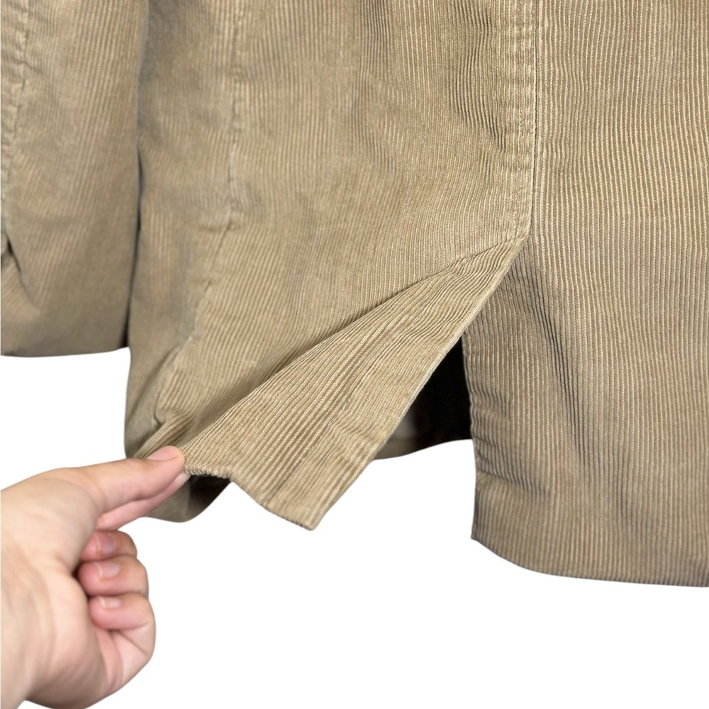Banana Republic Mens Tan Corduroy 3-Button Blazer Sport Coat Jacket Khaki Large - Picture 10 of 10